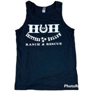 Heart in Hand Critters Hollow Ranch & Rescue Men's Front Logo Tank Top
